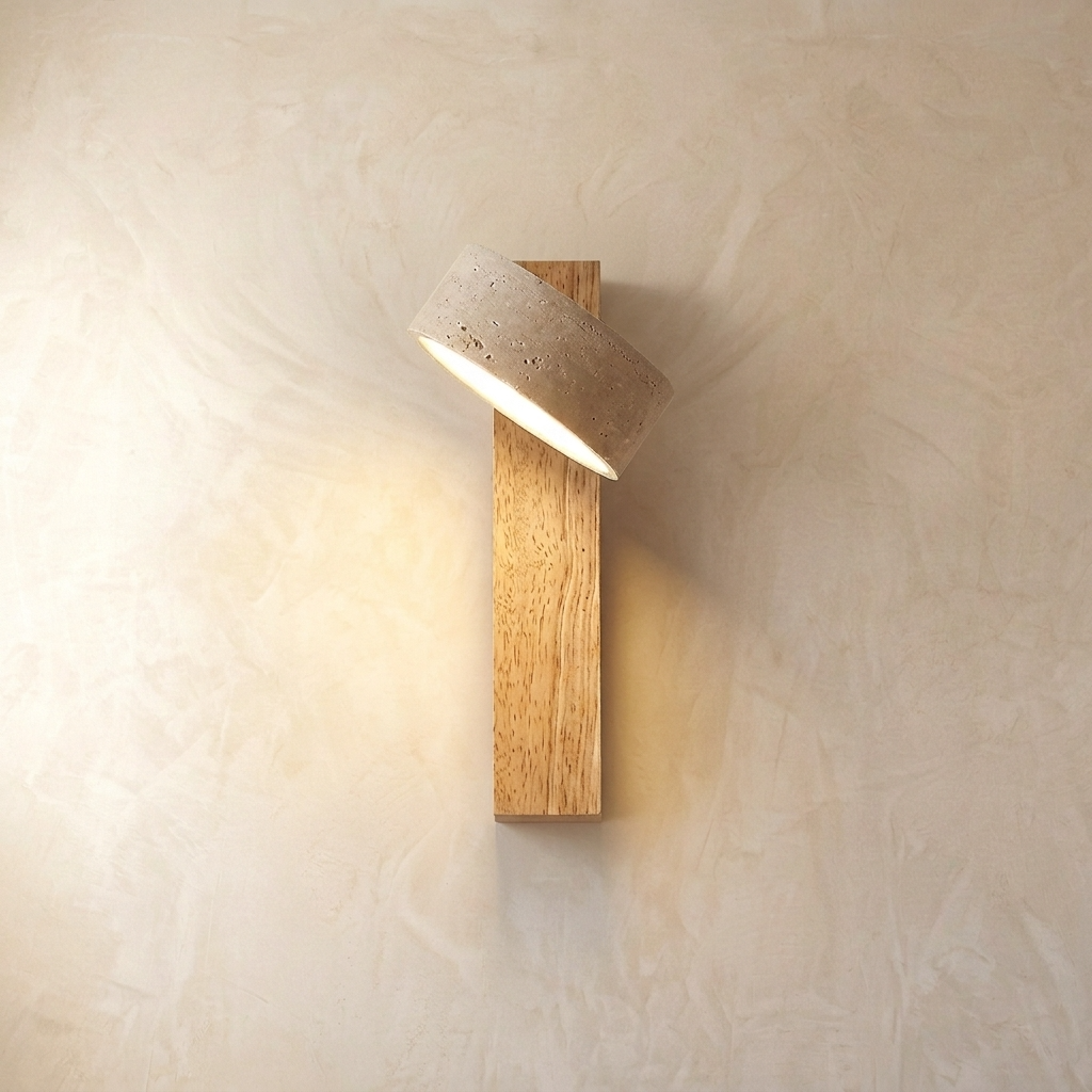 Travertine Adjustable Wall Light