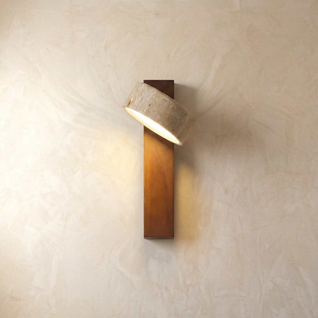 Travertine Adjustable Wall Light