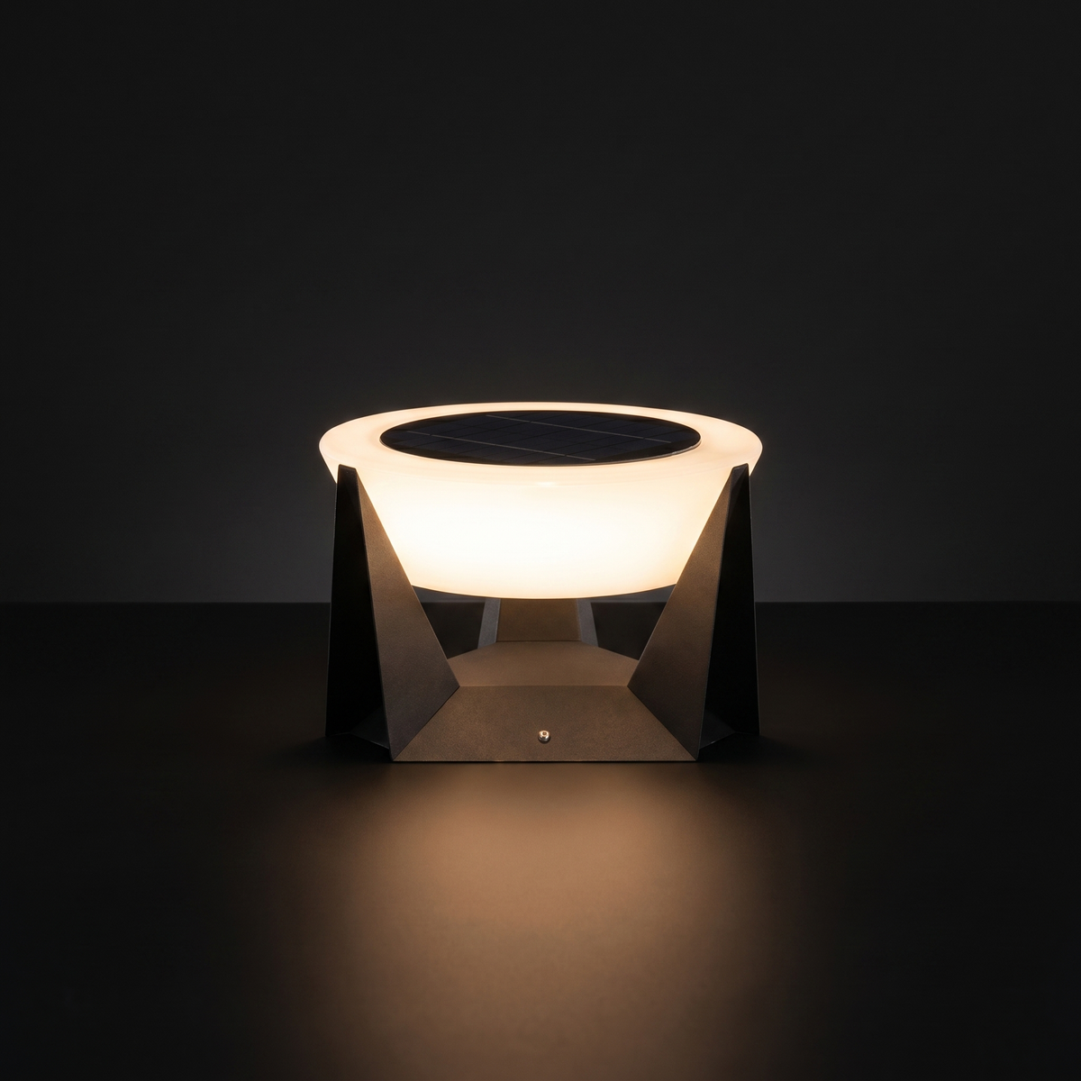 Round Solar Garden Lamp