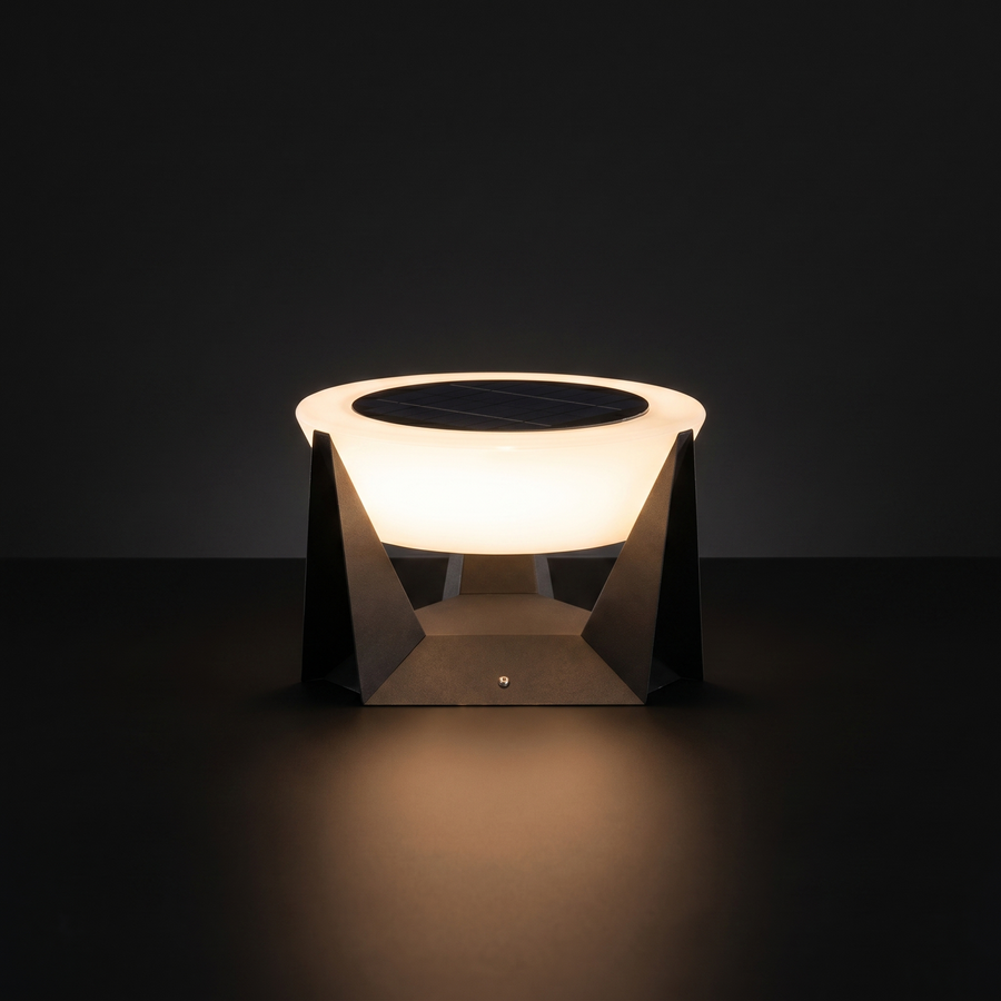 Round Solar Garden Lamp