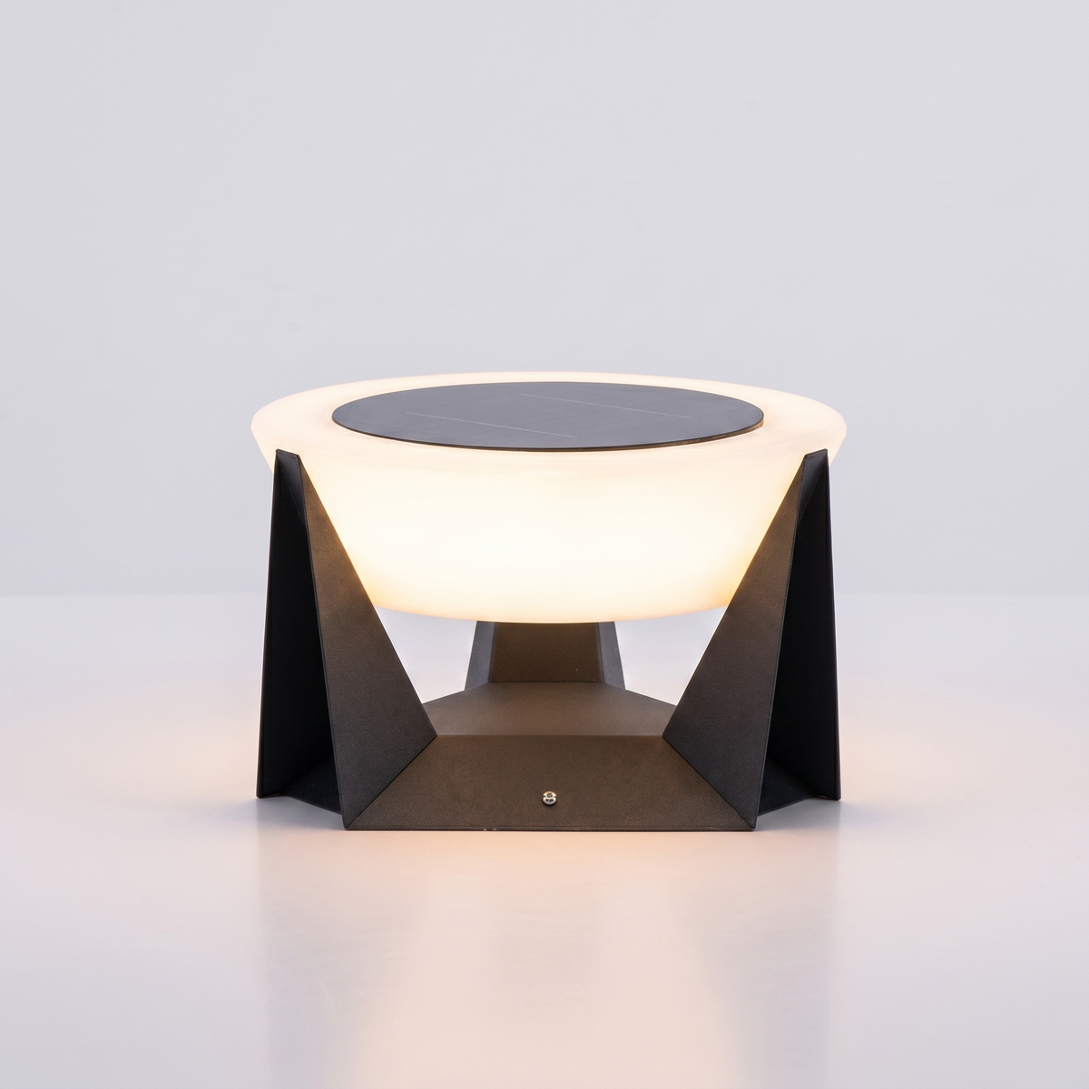 Round Solar Garden Lamp