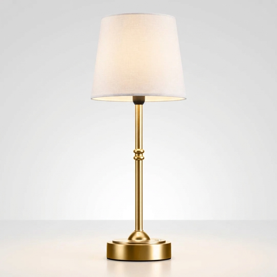 Cordless Fabric Shade Table Lamp