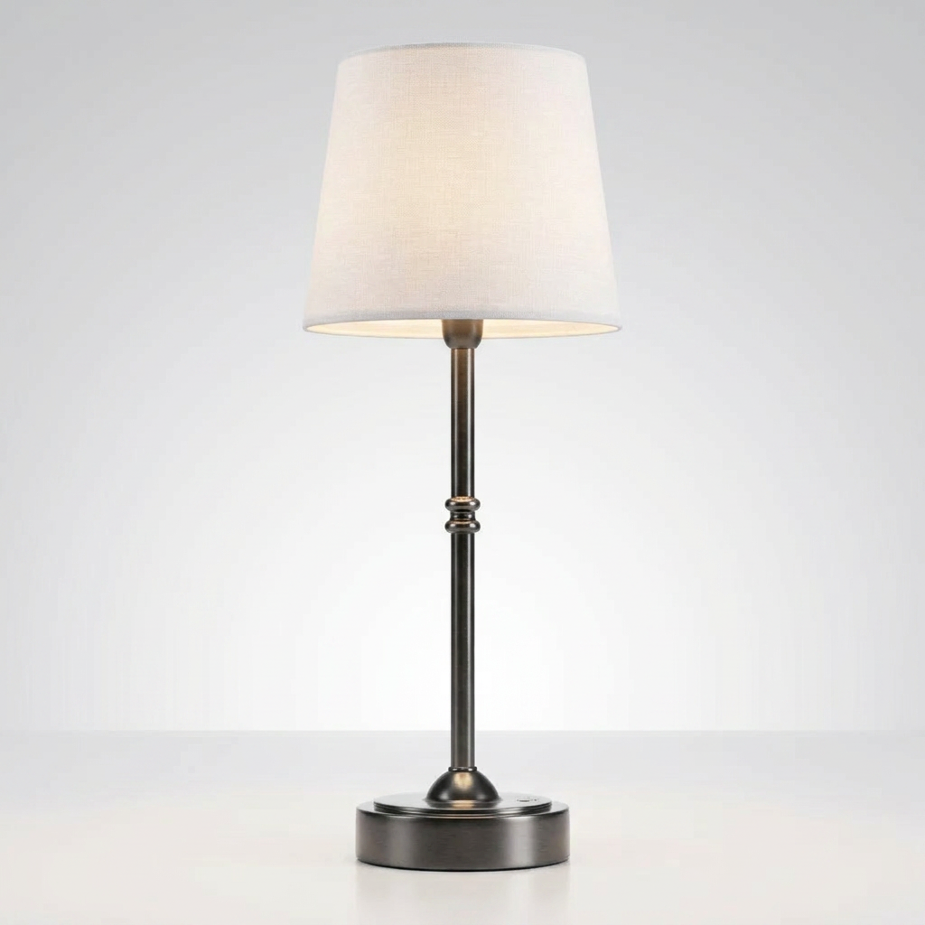 Cordless Fabric Shade Table Lamp