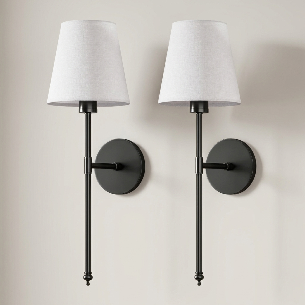 Cordless Wall Sconces Set of 2