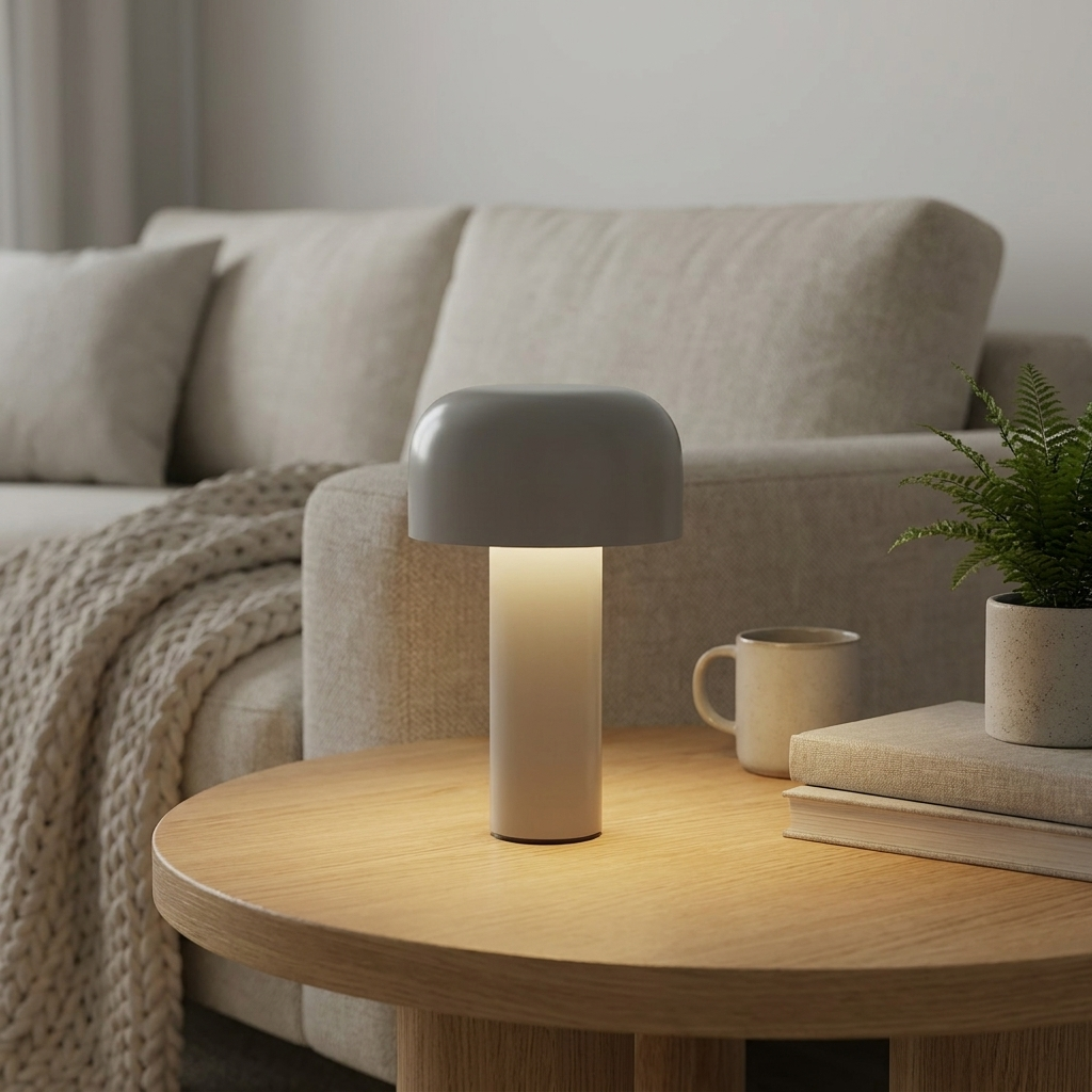 Cordless Mushroom Table Lamp