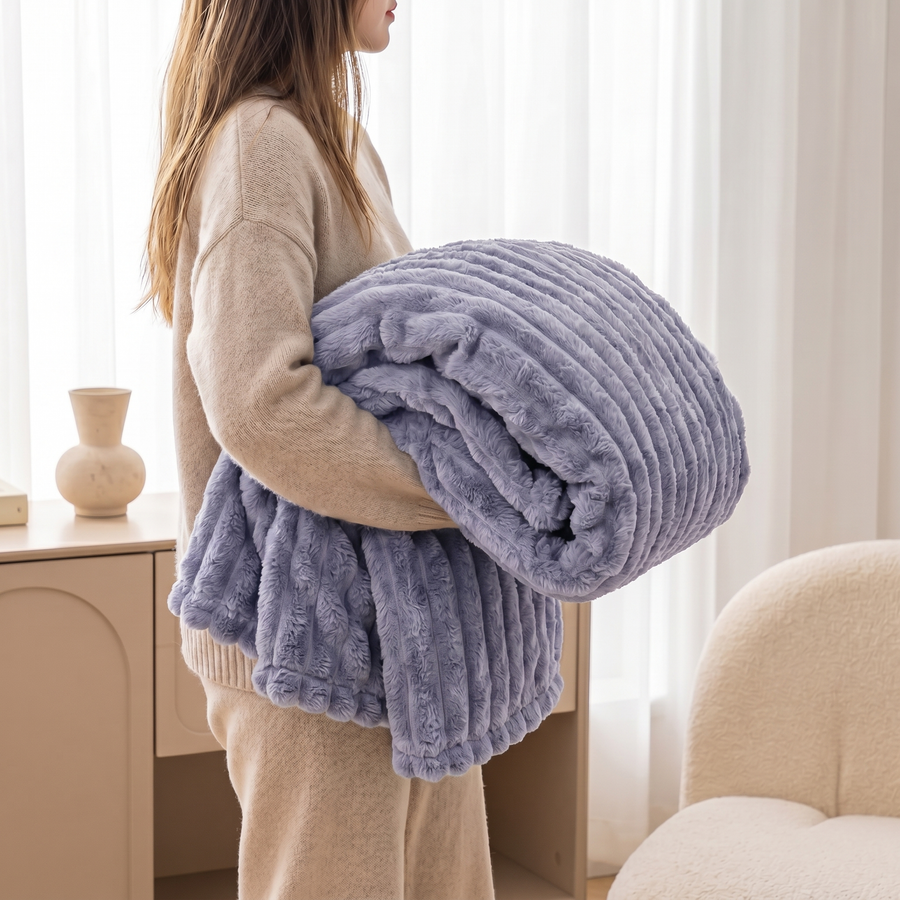 Teddy Fleece Throw Blanket
