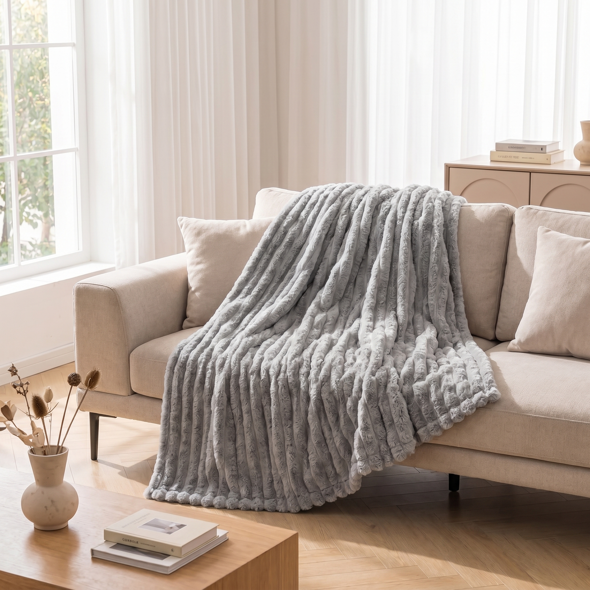 Teddy Fleece Throw Blanket