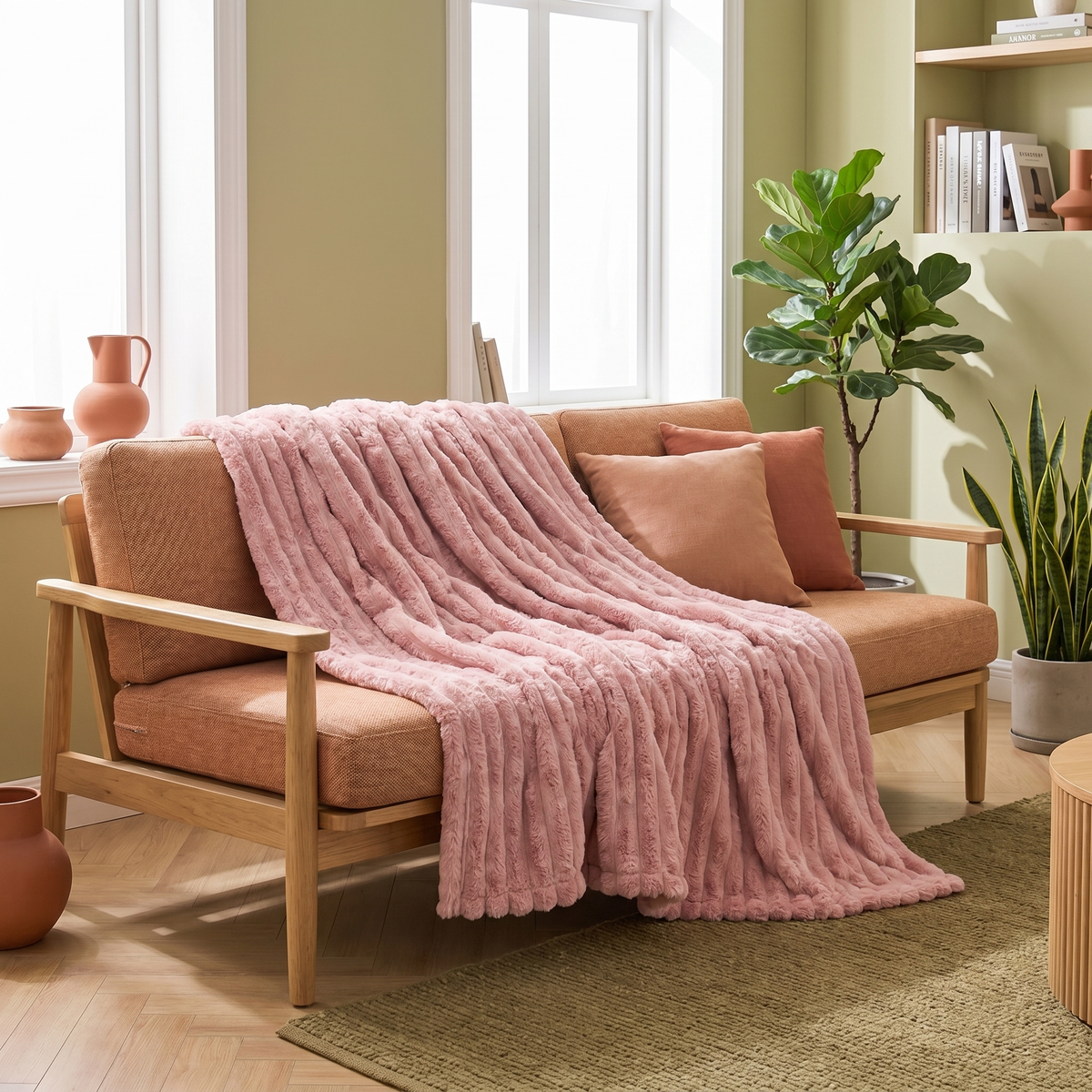 Teddy Fleece Throw Blanket