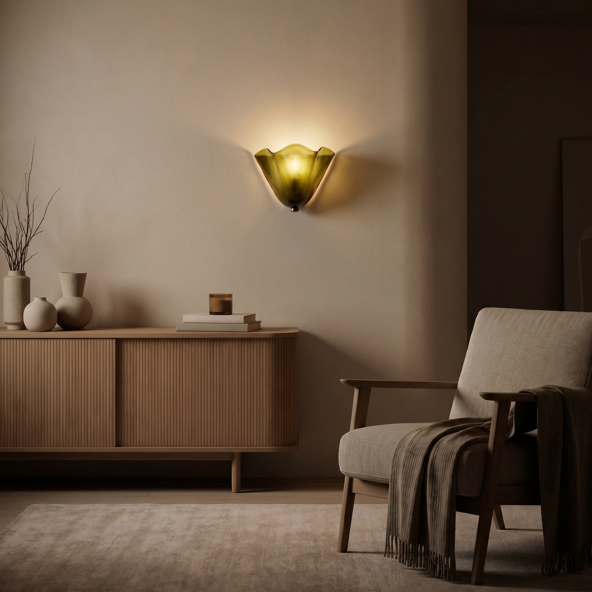 Shell Glass Wall Lamp
