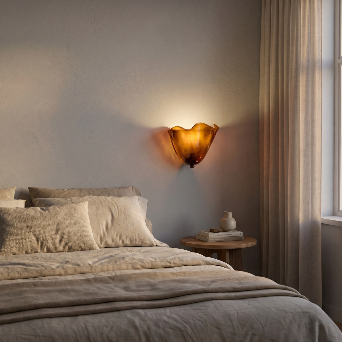 Shell Glass Wall Lamp