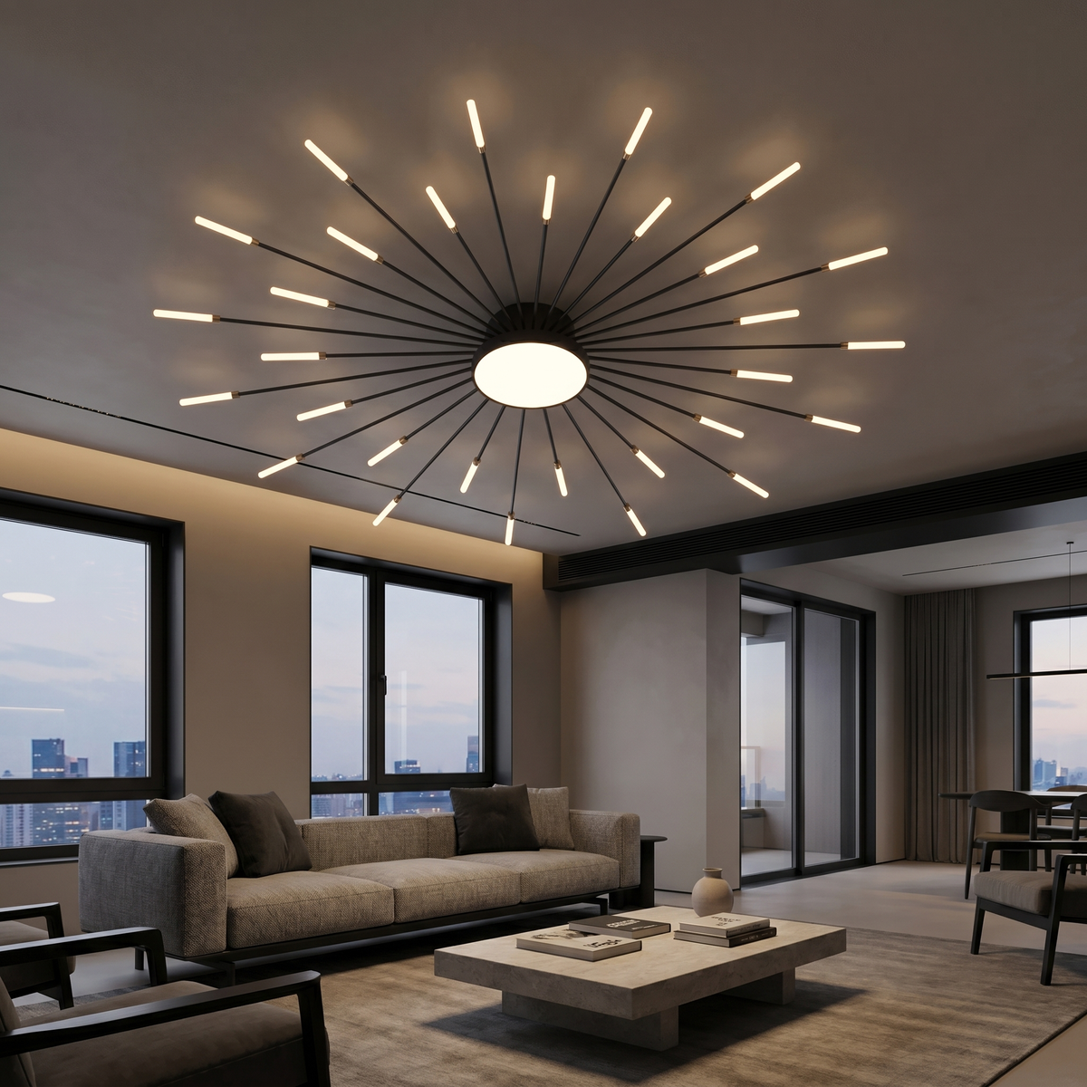 Fireworks Sputnik Ceiling Light