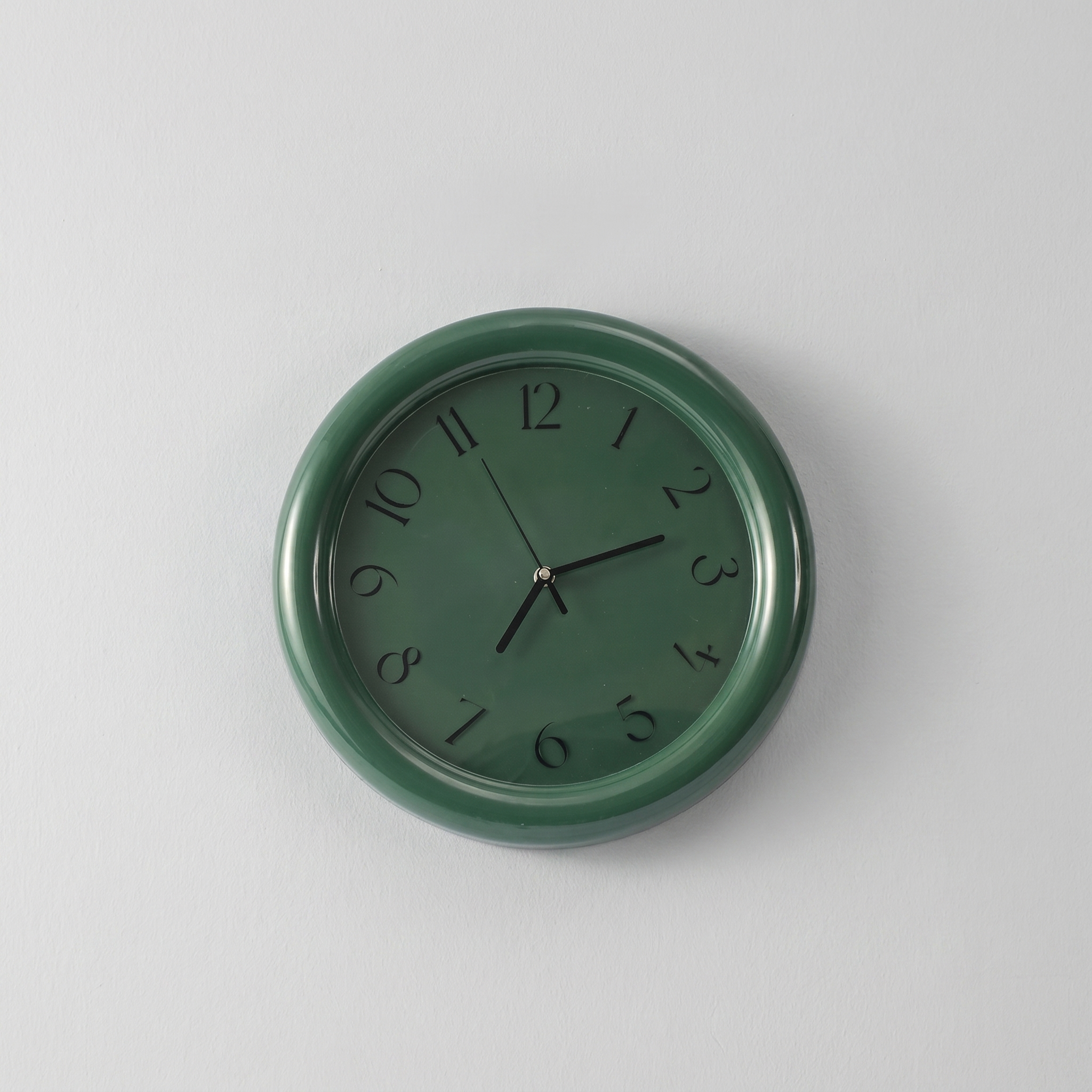 Silent Sweep Wall Clock Ø30 cm | No Ticking Second Hand | Minimal Round MDF Clock for Bedroom and Office