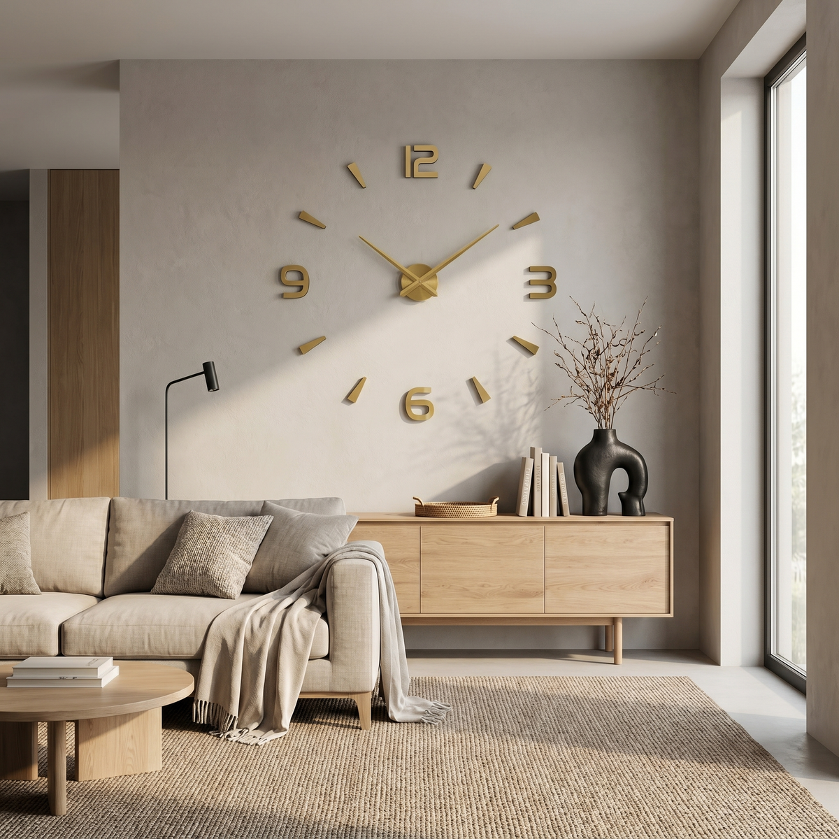 DIY Frameless Wall Clock