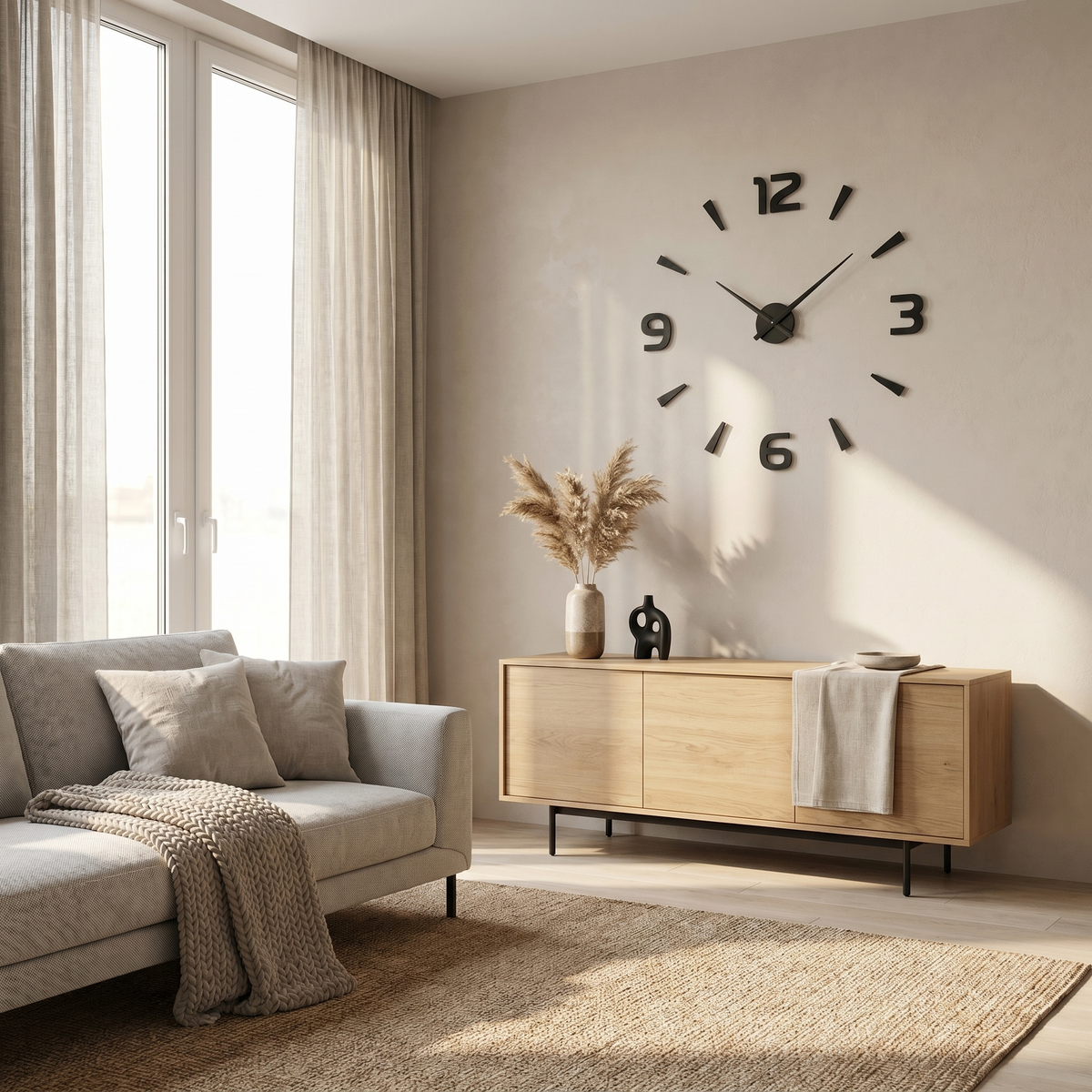 DIY Frameless Wall Clock