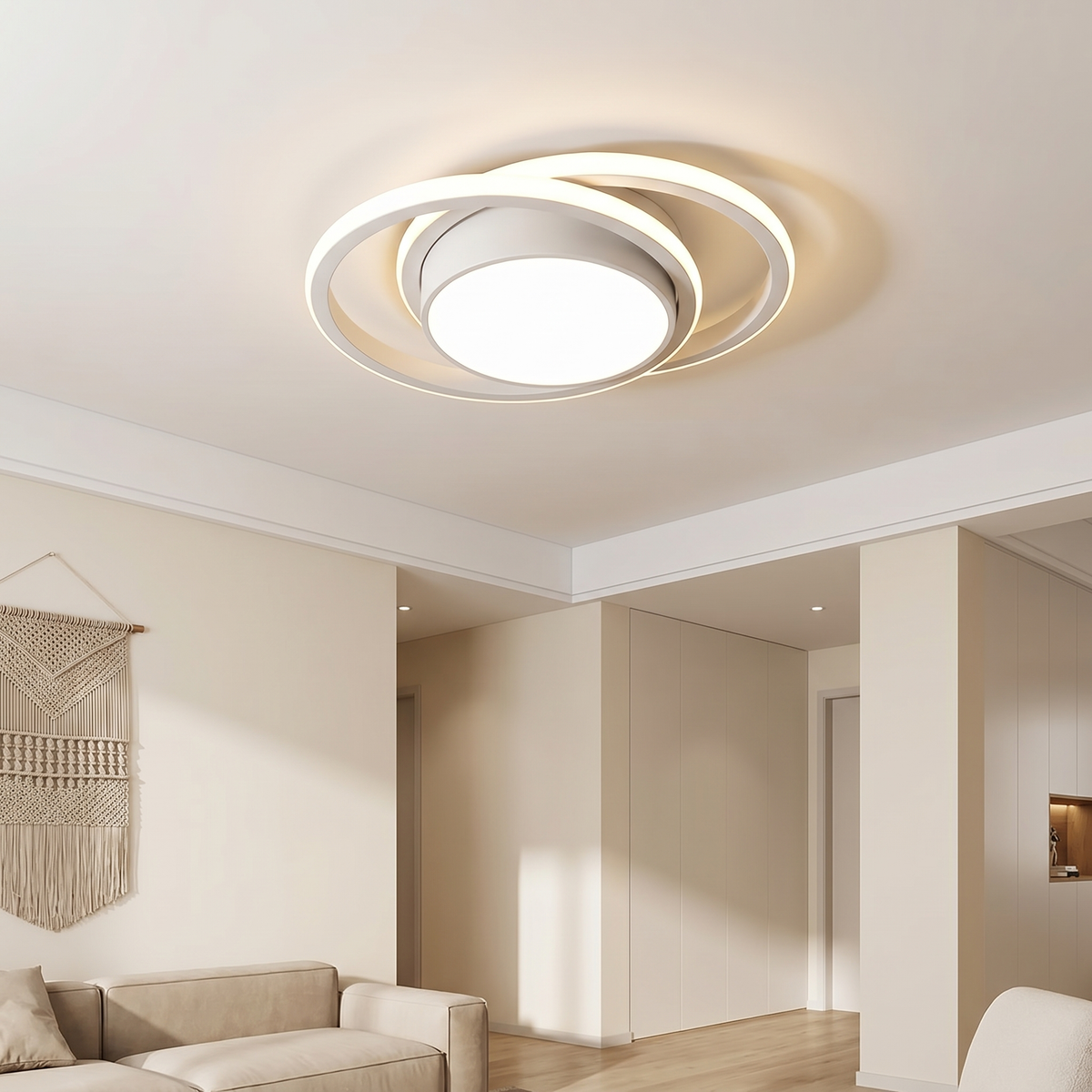 Double Ring Ceiling Light