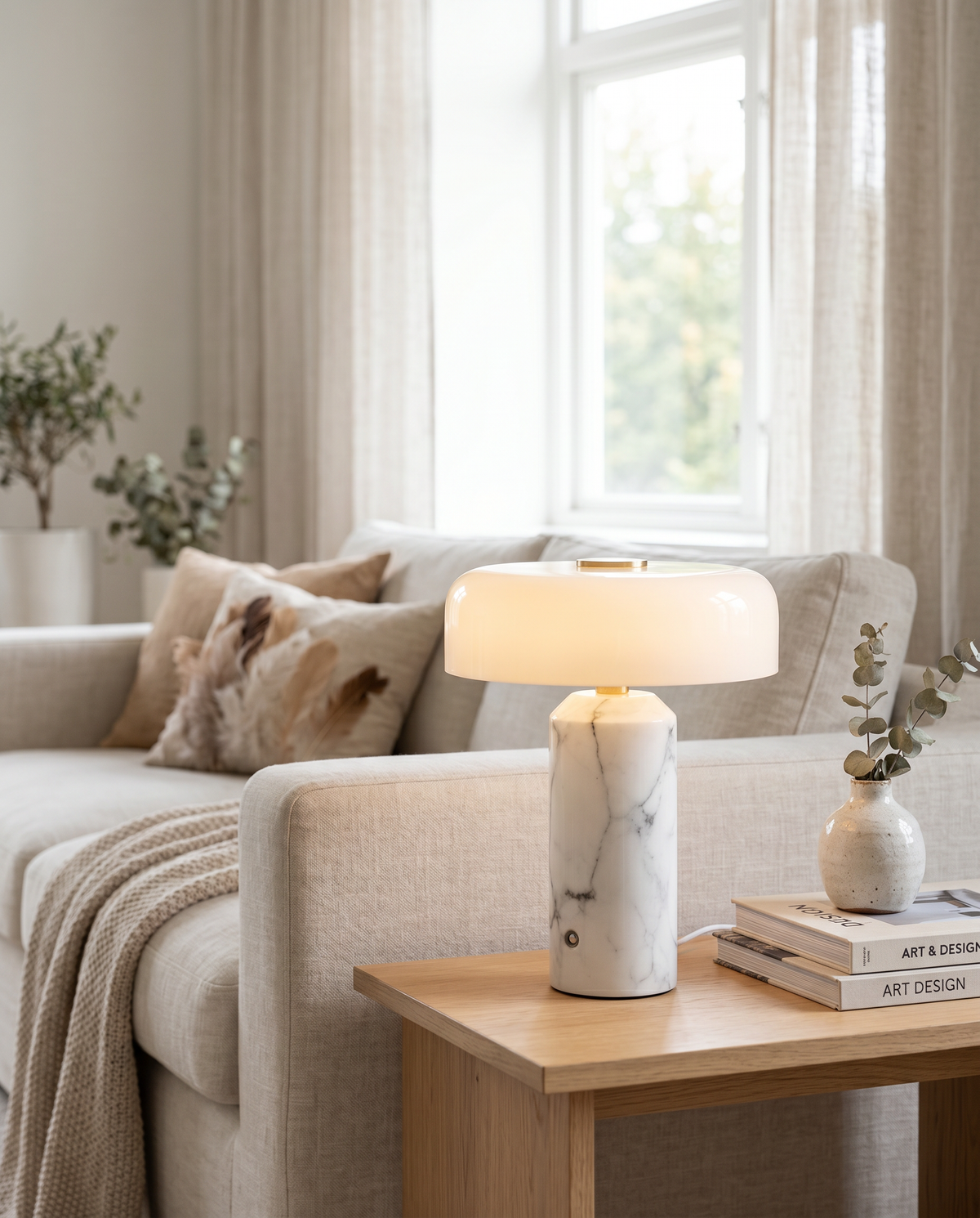Cordless Marble Table Lamp