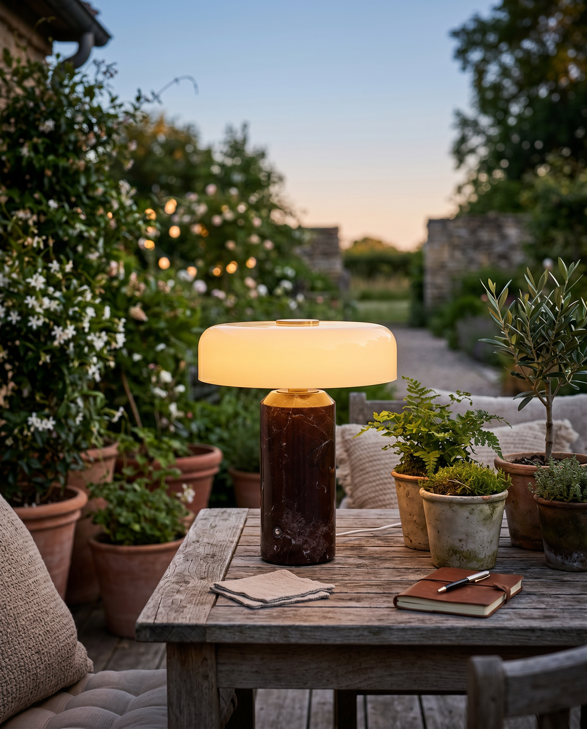 Cordless Marble Table Lamp