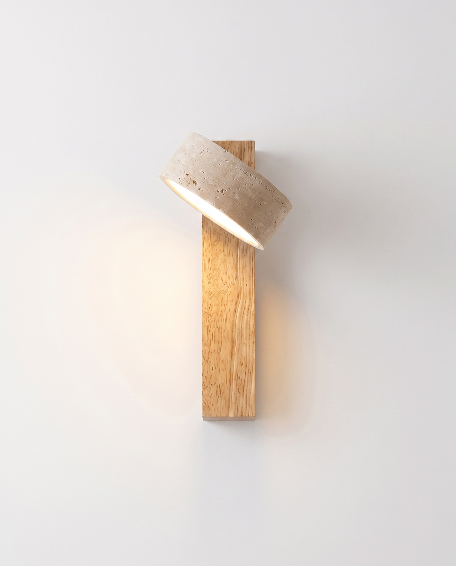 Travertine Adjustable Wall Light
