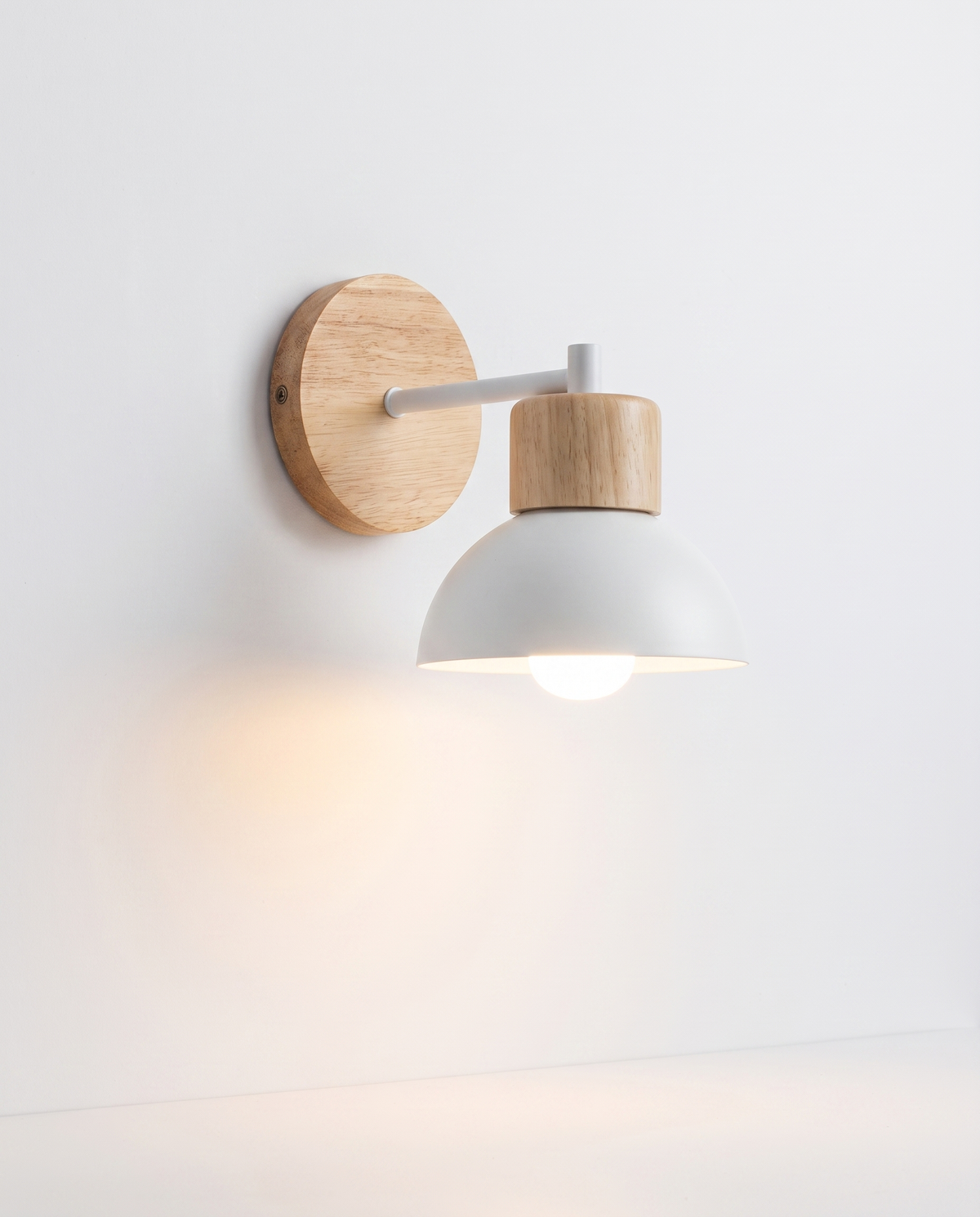 Wood Dome Nordic Wall Light