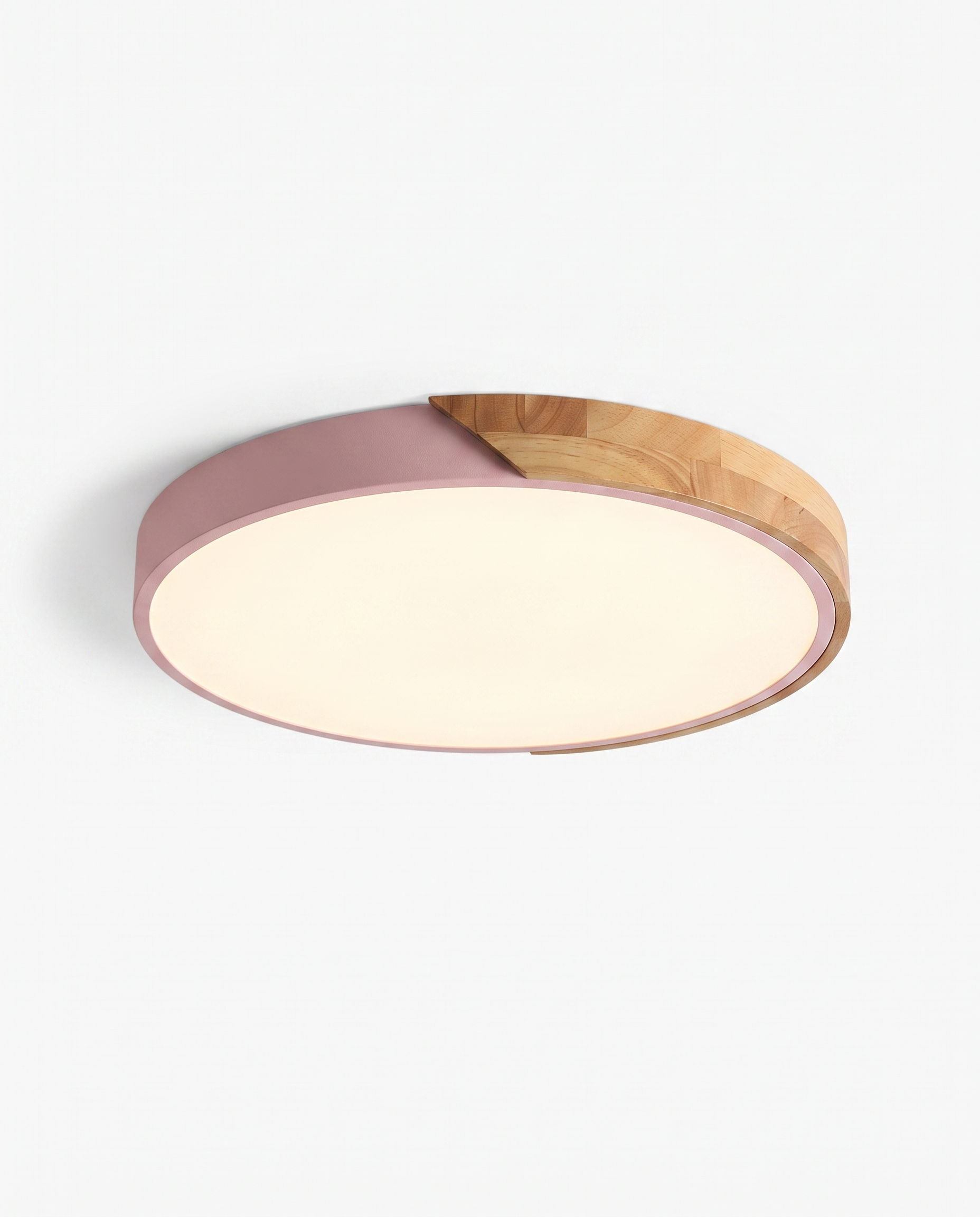 Wooden Ceiling Light Ø[23/30] cm | Integrated LED, Flush Mount | Scandinavian Lamp for Bedroom and Hallway