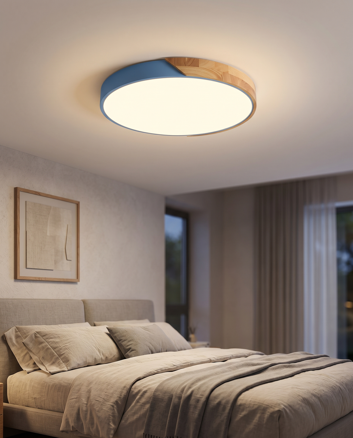 Scandinavian Wooden Ceiling Light