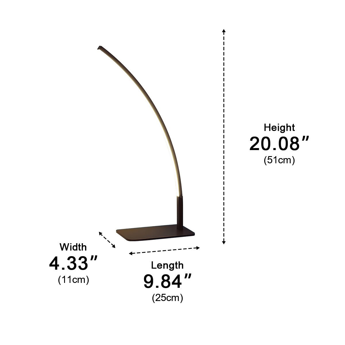 Arc Dimmable Table Lamp